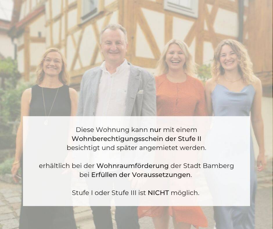NEUBAU! WBS Stufe II | Helle 2-Zimmer-Wohnung mit großem Balkon, 96052 Bamberg (Bamberg Gartenstadt Hirschknock Kramersfeld)