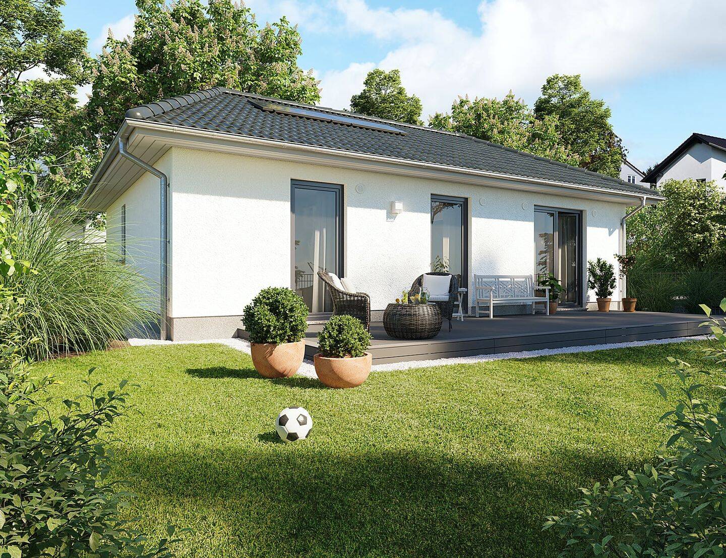 Klassischer Bungalow-Traum mit sonnigem Südgarten – Barrierefreies Wohnen und energieeffizienter Komfort in Großdubrau, 2694 Großdubrau