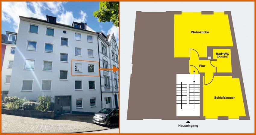 2-Zimmer-Wohnung mit Einbauküche in Hagen-Eilpe, 58091 Hagen (Dahl Eilpe Emst Mittelstadt Wehringhausen)