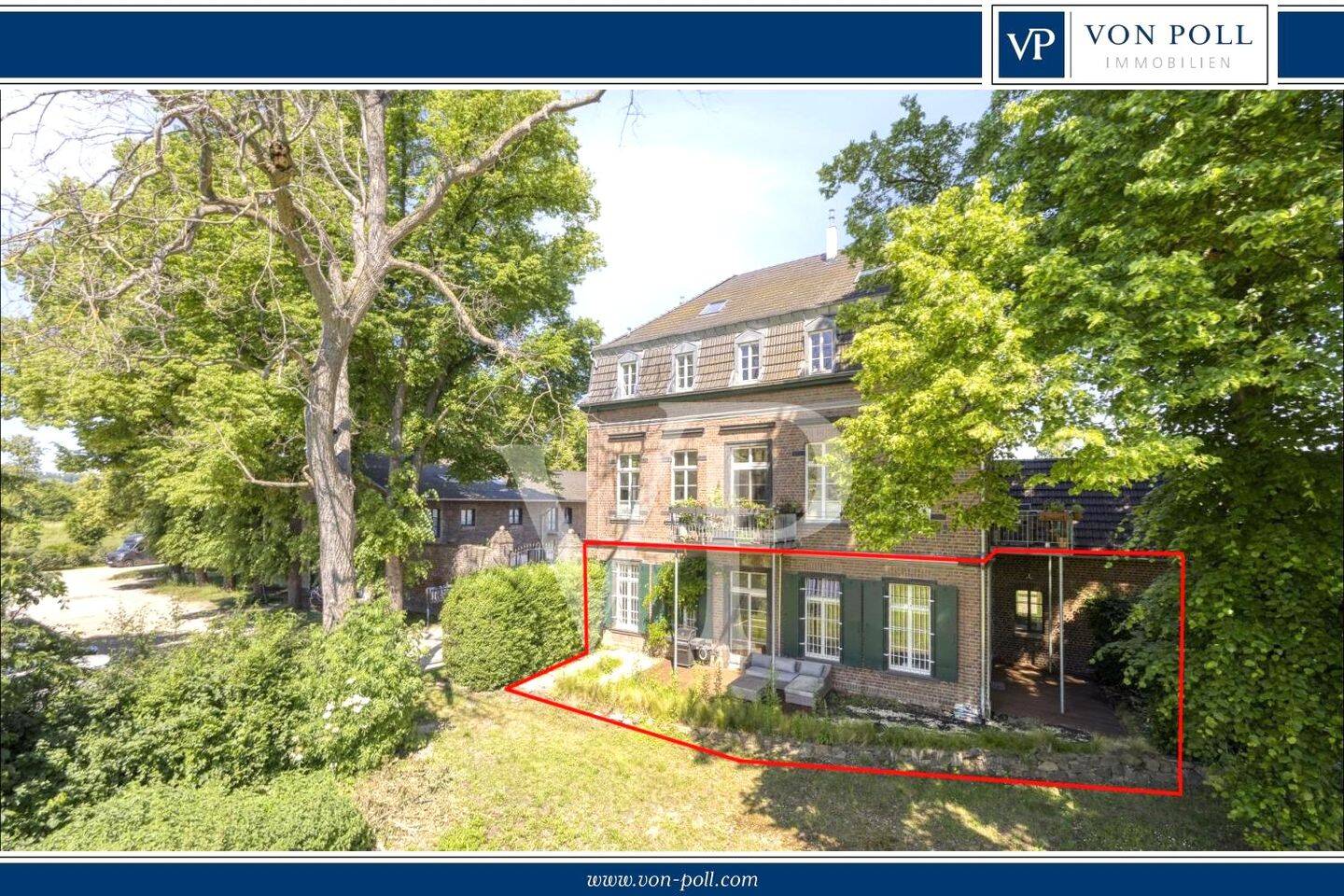 Stilvolle Gartengeschosswohnung im historischen Herrenhaus, 50997 Köln (Rodenkirchen)