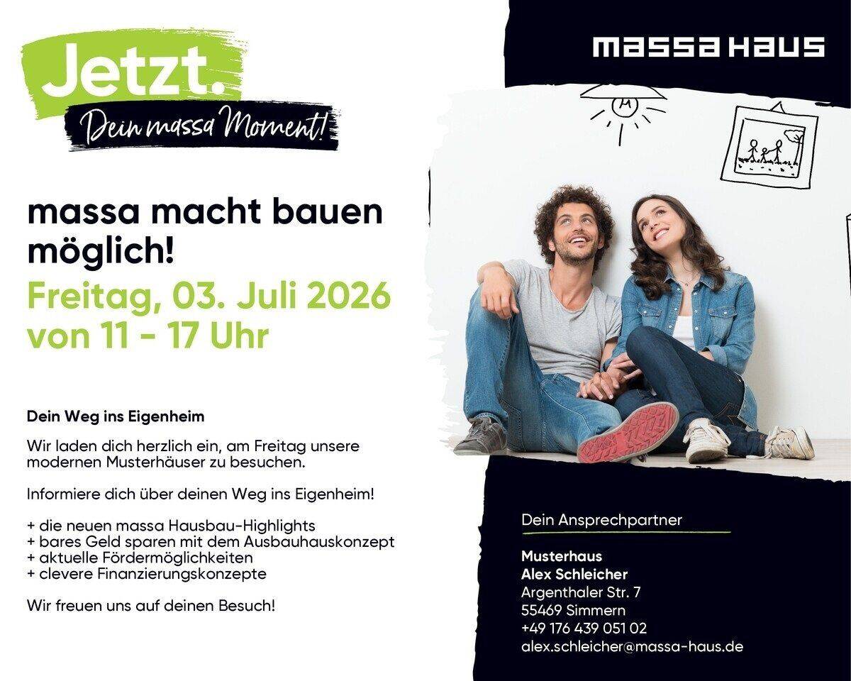 Wohnen auf einer Ebene, planen Sie Ihr Traumhaus – ComfortStyle 10.01W – mit massa Haus!, 56368 Katzenelnbogen