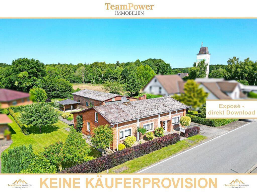 Dieses Haus kann mehr als Wohnen – Bungalow mit großer Halle, 25575 Beringstedt