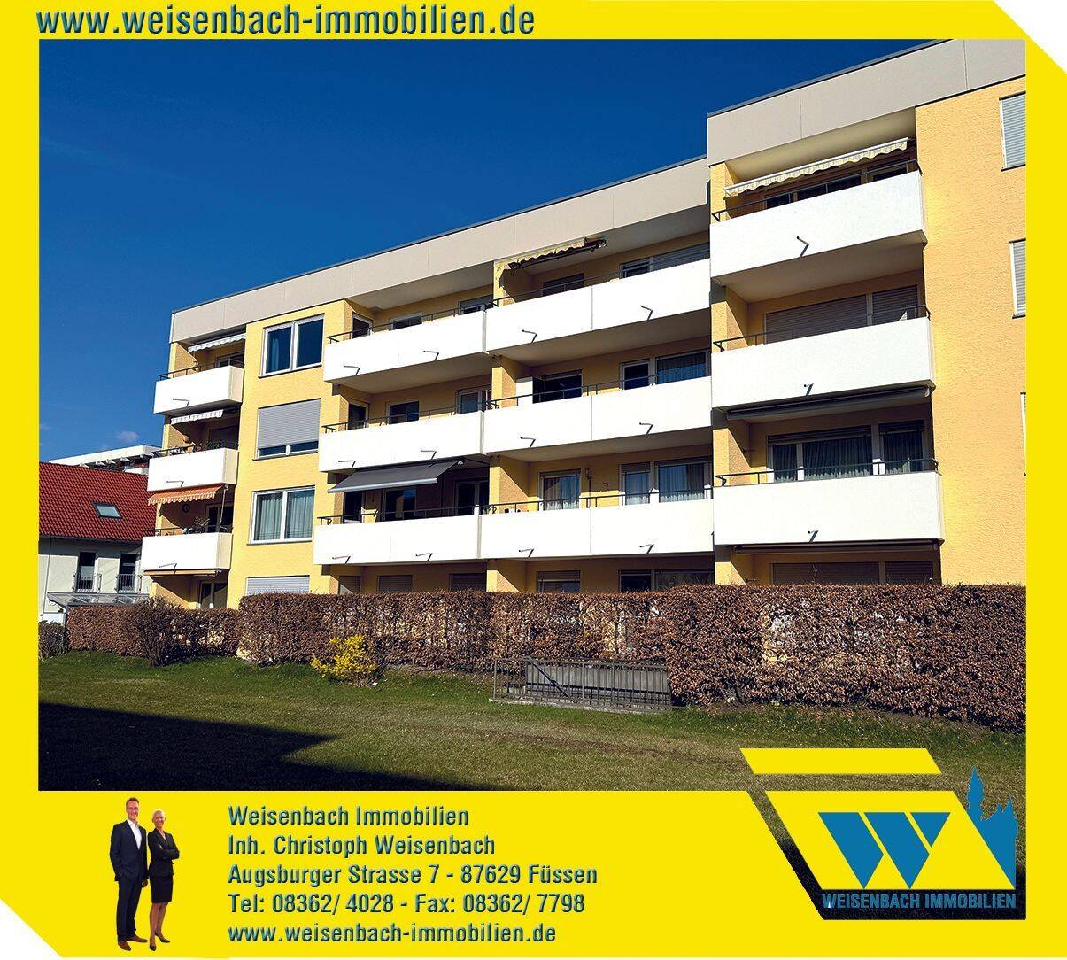 Ruhe, Sonne und Bergpanorama – Charmante 2-Zimmer-Wohnung mit Tiefgaragenstellplatz, 87629 Füssen