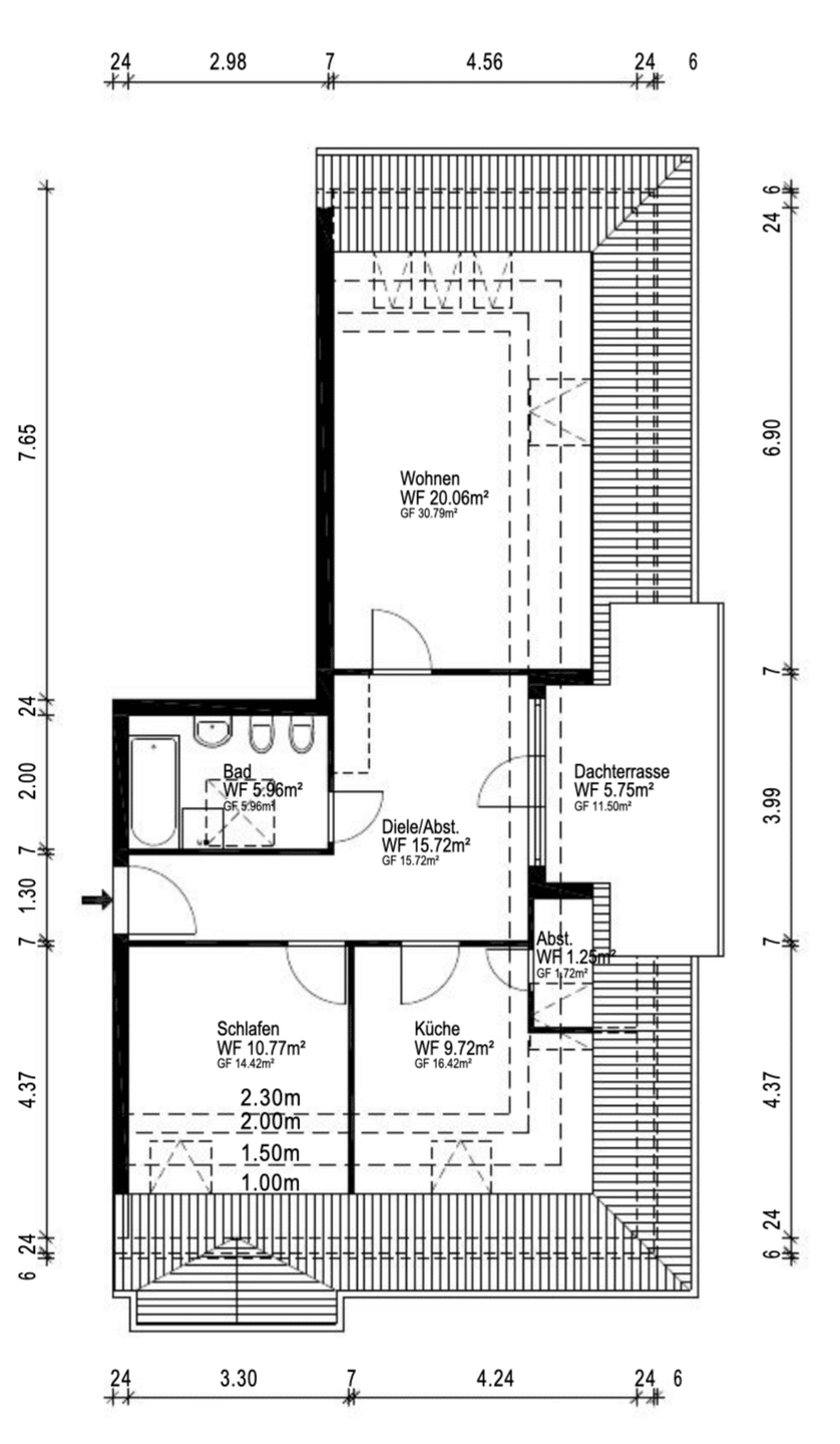 Wohnen im Grünen: Stilvoll möblierte 2-Zimmer-Wohnung mit Dachterrasse in einer der grünsten Wohnlagen Berlins – nahe Orankesee und Obersee., 13053 Berlin (Lichtenberg Hohenschönhausen)