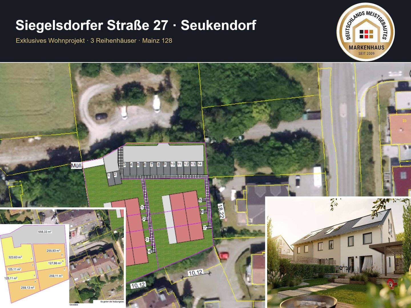 Seukendorf: Neubau RMH| A+ (Wärmepumpe) | Komplettpreis inkl. Grundstück & Baunebenkosten, 90556 Seukendorf