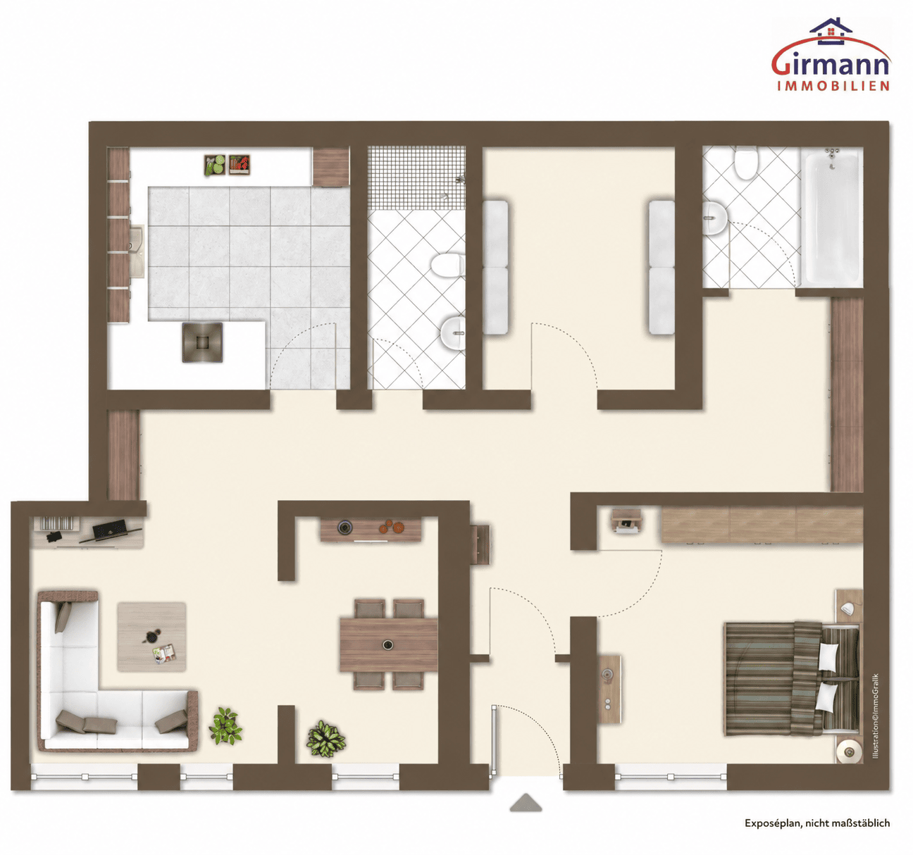 WE 02 Moderne 4 Zimmer EG Wohnung in saniertem Altbau, 67363 Lustadt