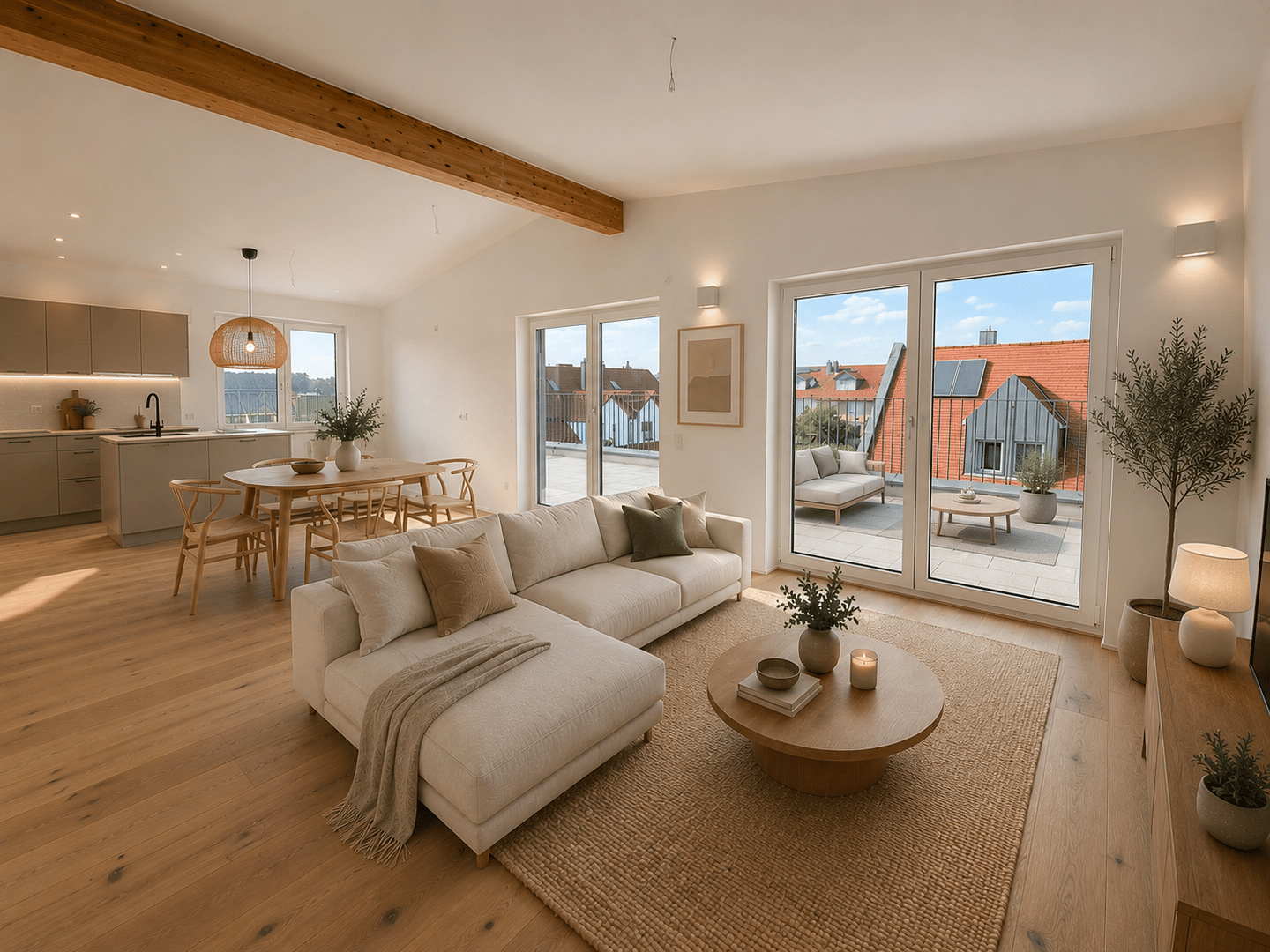 Bezugsfertiges KfW 40 Penthouse mit weitläufiger Dachterrasse und hochwertiger Ausstattung