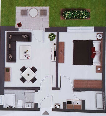 Helle 2-Zimmer Terrassenwohnung inkl. neuer Küche, 95448 Bayreuth