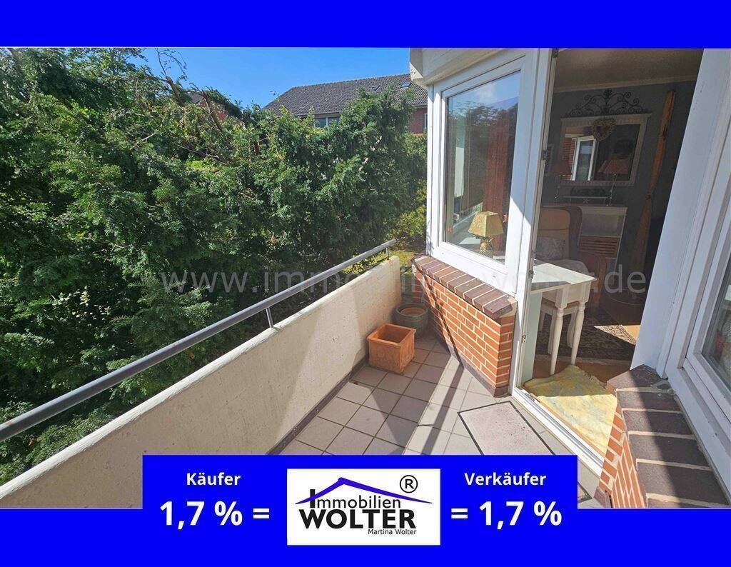*** Wohnung 50 m² – Wyk Südstrand – 2 Zimmer, Balkon, bezugsfrei ***, 25938 Wyk auf Föhr