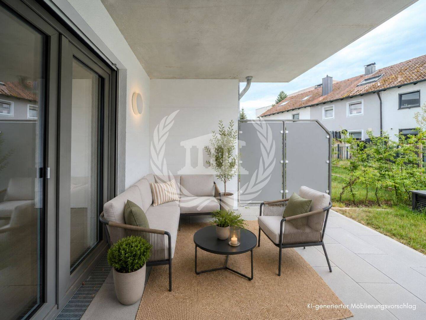 Kaufen & einziehen: 3-Zi-Neubauwohnung im EG mit großer Terrasse & Garten | KfW40 QNG | W03, 93059 Regensburg