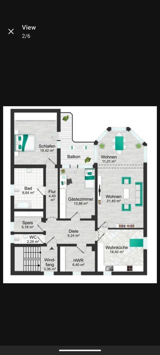 Großzügige 3 zimmer Wohnung mit Balkon in Zuchering Ingolstadt, 85051 Ingolstadt