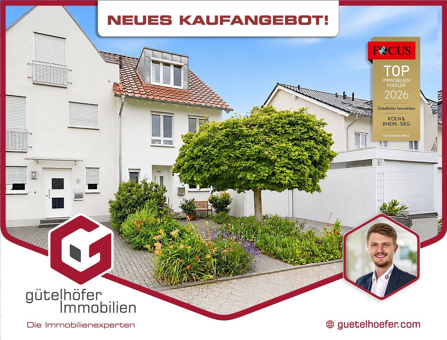 Kaufen und einziehen! Modernes Reihenendhaus in beliebter Lage mit PV-Anlage, Garage und Einbauküche, 53359 Rheinbach