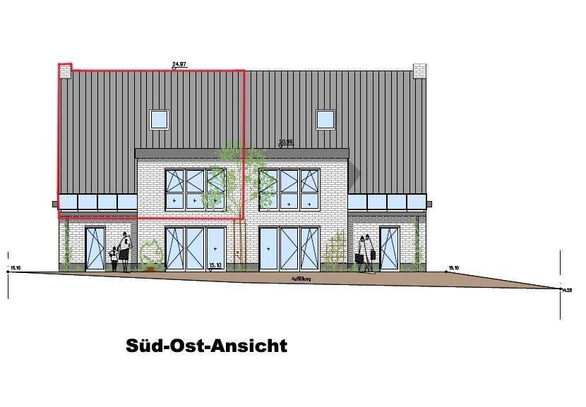 Zur Miete – Neubau-Maisonette mit Dachterrasse und eigenem Stellplatz an der niederl. Grenze, 47559 Kranenburg