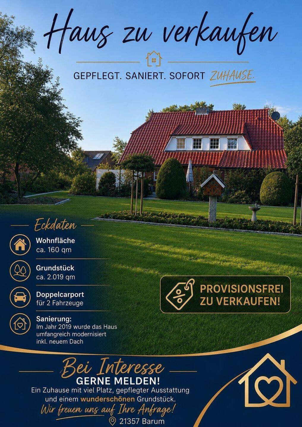 Viel Freiraum: Großzügiges Haus in Barum, 21357 Bardowick