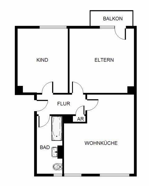 Schöne 3-Zimmer-Wohnung zum Wohlfühlen ! – 67061 Ludwigshafen am Rhein – Bild 1 von 8