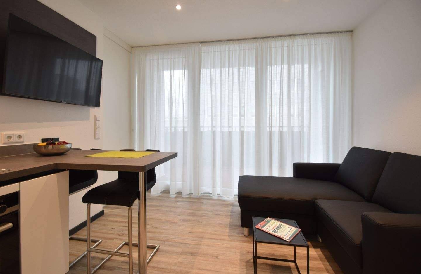 Möbliertes Apartment, 2 Zimmer für 1 Person, zentrale Lage – verfügbar ab sofort