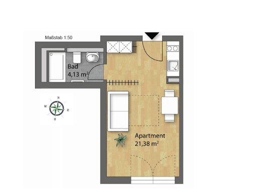 Studentenapartments, 93051 Regensburg (Galgenberg Großprüfening-Dechbetten-Königswiesen Kumpfmühl-Ziegetsdorf-Neuprüll)