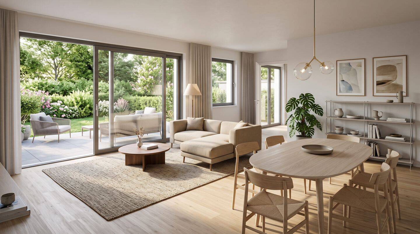 Moderne Erdgeschosswohnung mit großer Terrasse und Garten in gefragter Wohnlage von Dresden-Striesen, 1309 Dresden