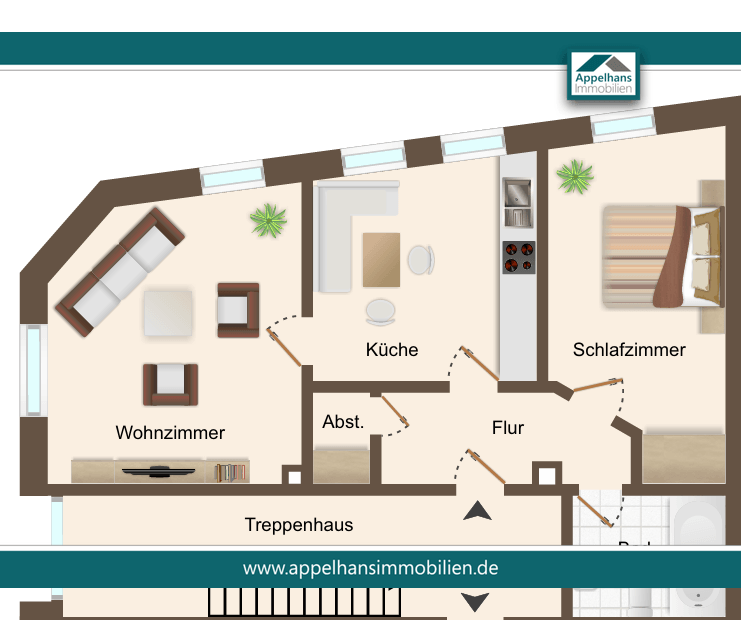 Attraktive Wohnung in zentraler Wohnlage, 49324 Melle