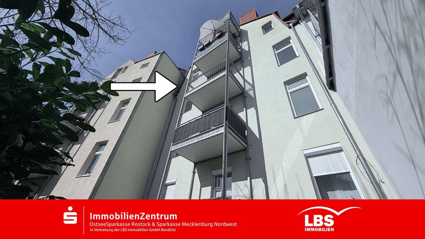 4 Räume, zentrale Lage & sonniger Balkon, 18055 Rostock (Brinckmansdorf Kassebohm Kröpeliner Tor-Vorstadt Stadtmitte)