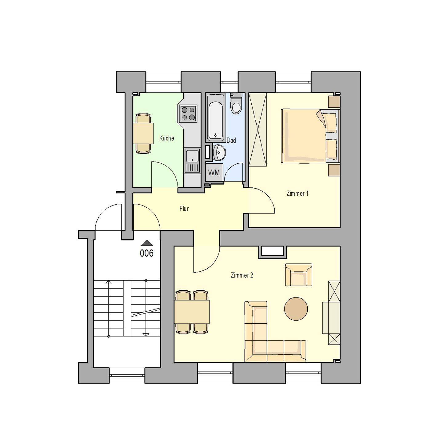 Ren.3-Zi.Whg./2.OG, frei ab 01.10.2026 Nbg.-Gibitzenhof, 90443 Nürnberg