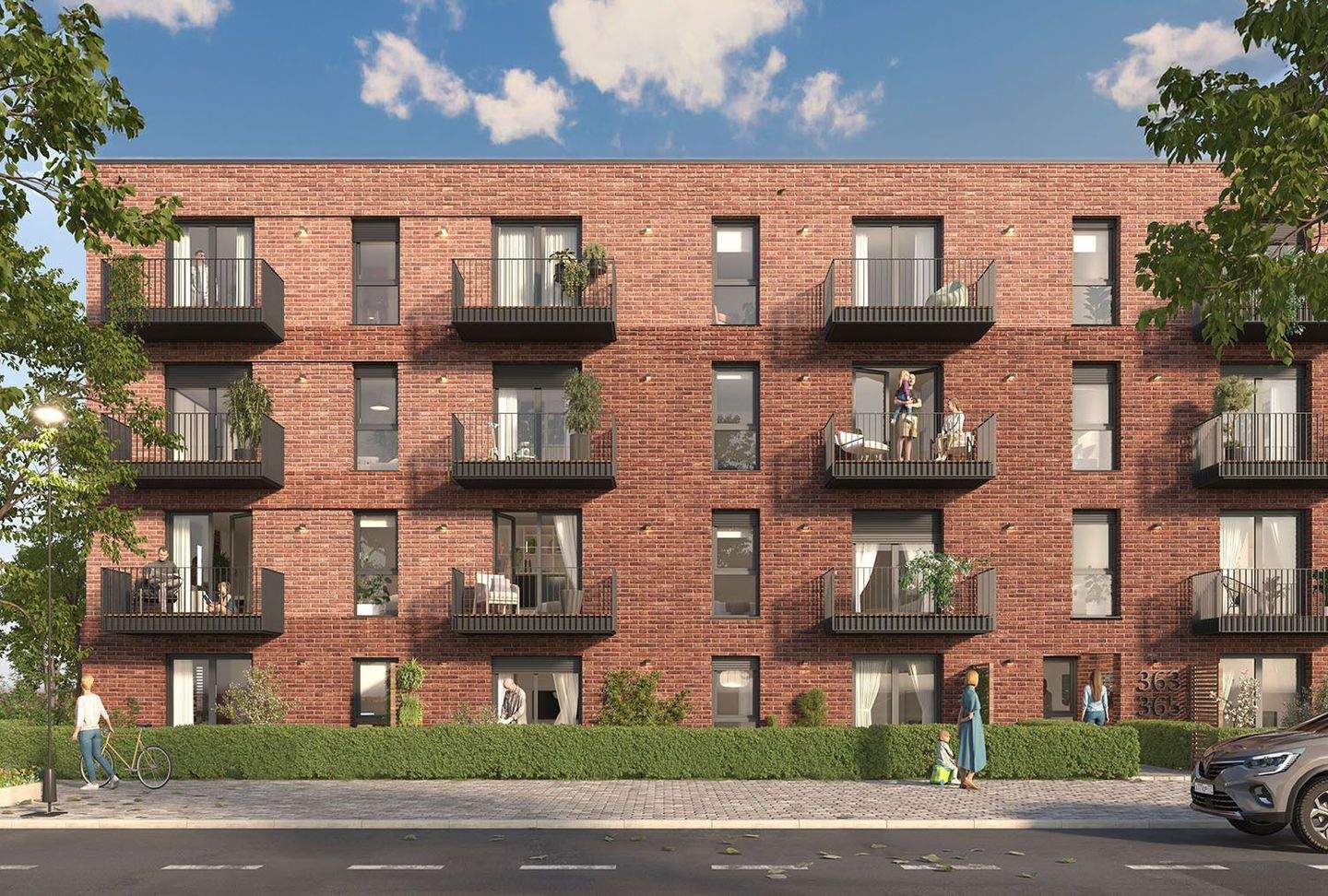 Helle 2-Zimmer Wohnung mit West-Balkon, 22047 Hamburg (Wandsbek Bramfeld Tonndorf)