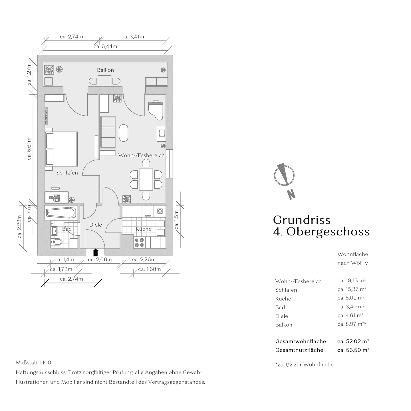 Frisch renovierte 2 Zimmer | Balkon | sofort Frei | WG möglich
