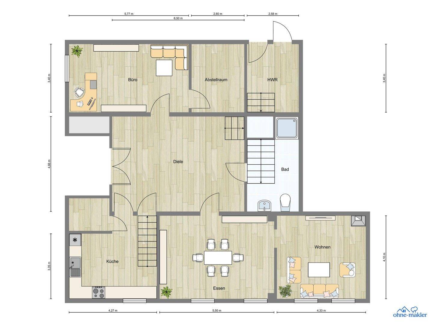 Familienfreundliche 8-Zimmer-Wohnung mit großem Garten in historischem Bauernhaus in Neuwarmbüchen, 30916 Isernhagen