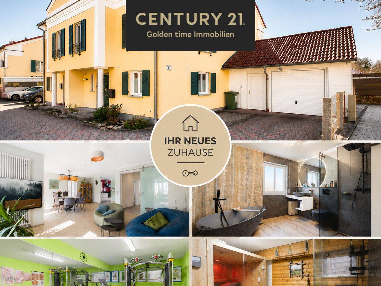 DHH MIT ENERGIEEFFIZIENZKLASSE B, MEDITERRANEM FLAIR, WELLNESS, SAUNA & FITNESSSTUDIO, 85640 Putzbrunn