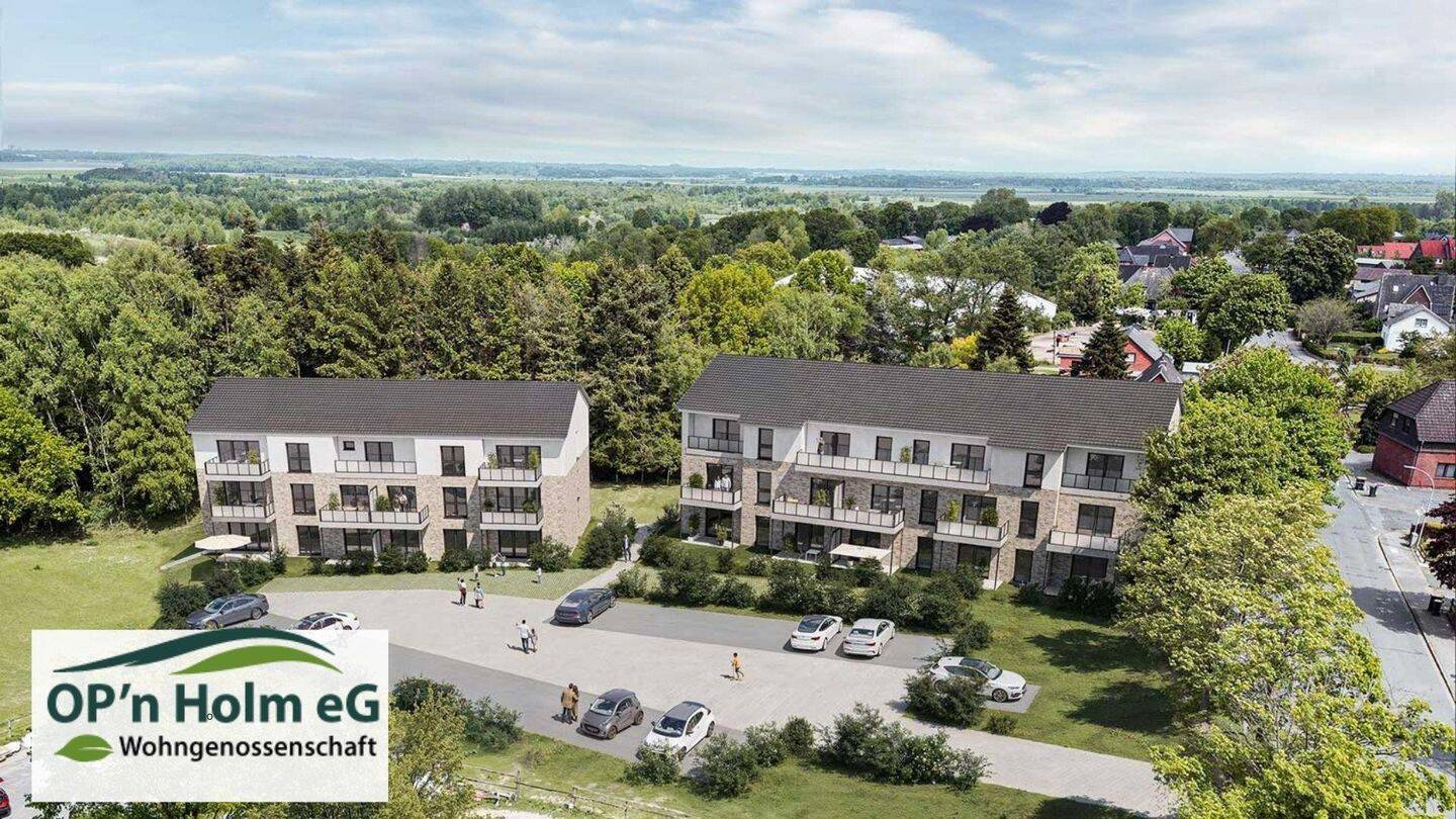 Op’n Holm – 3-Zimmer – Süd-West-Terasse – private Wohngenossenschaft, 25746 Heide