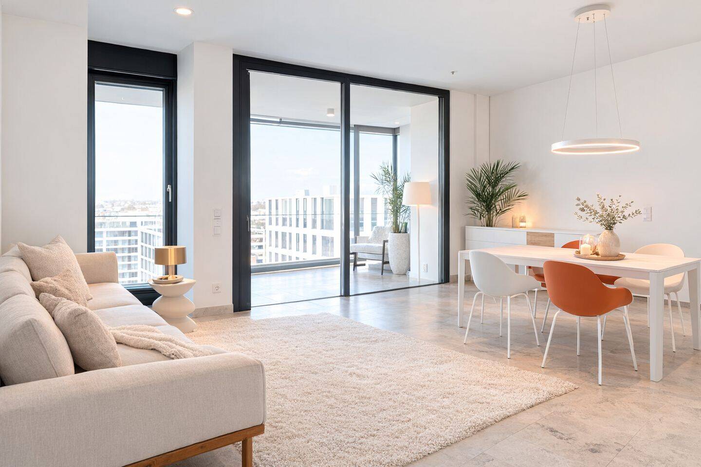Henninger Turm – Zwei-Zimmer-Residence mit Skylineblick, 60599 Frankfurt am Main (Oberrad Sachsenhausen)