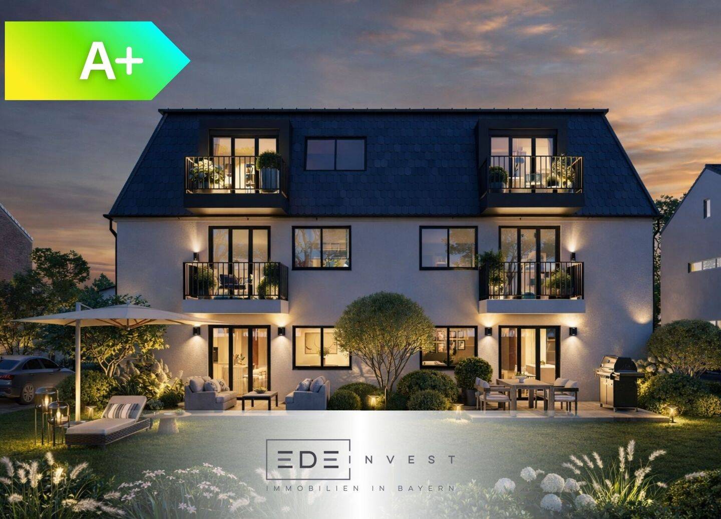 Provisionsfrei & zukunftssicher: Neubau-Quattrohaus mit Energieeffizienz A+, 80997 München (Allach-Untermenzing Moosach Pasing-Obermenzing)