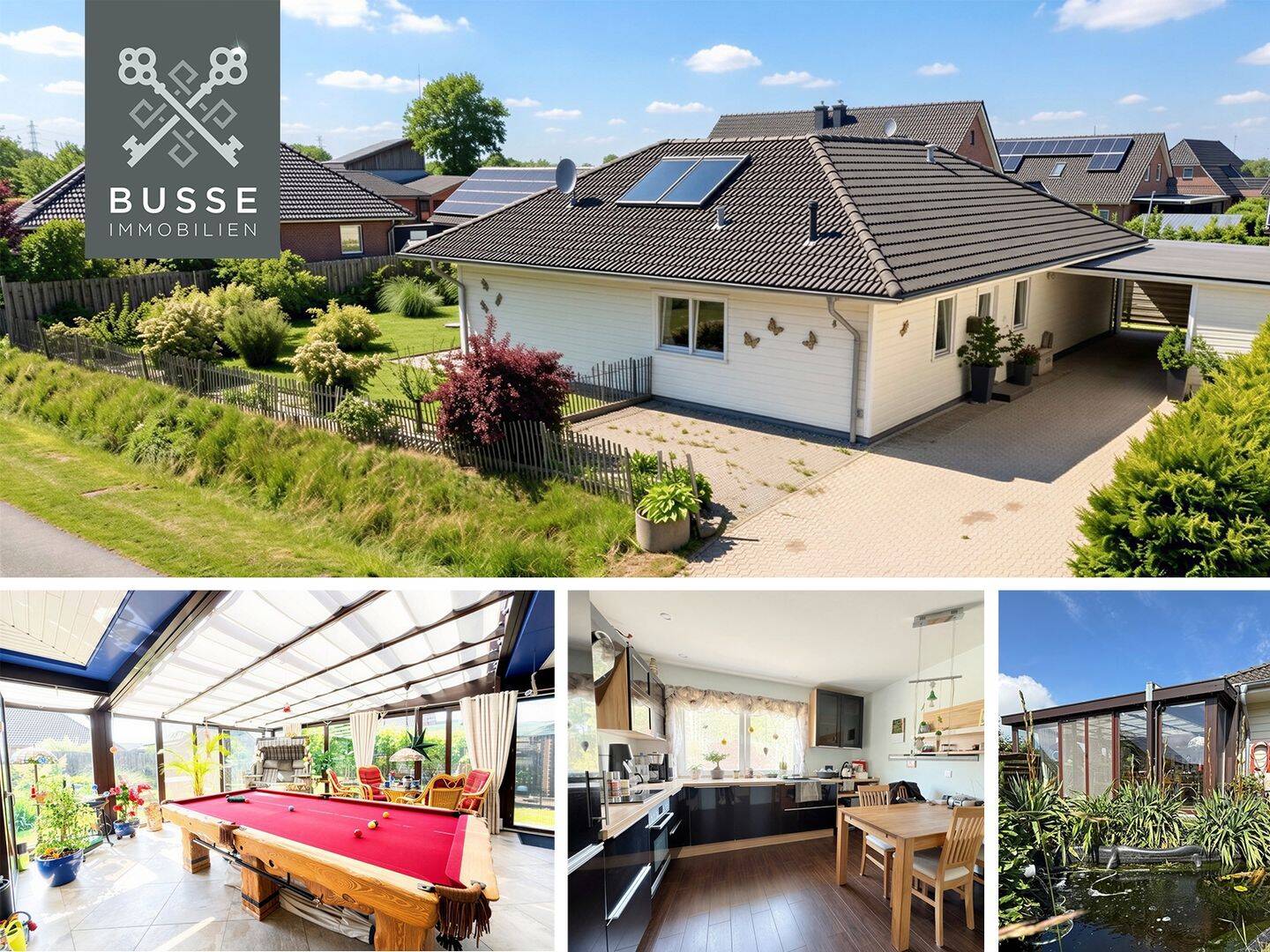 Modern-Innovativ-Stilvoll. Gepflegter Bungalow mit großem Wintergarten. Ein Zuhause zum Wohlfühlen., 25920 Risum-Lindholm