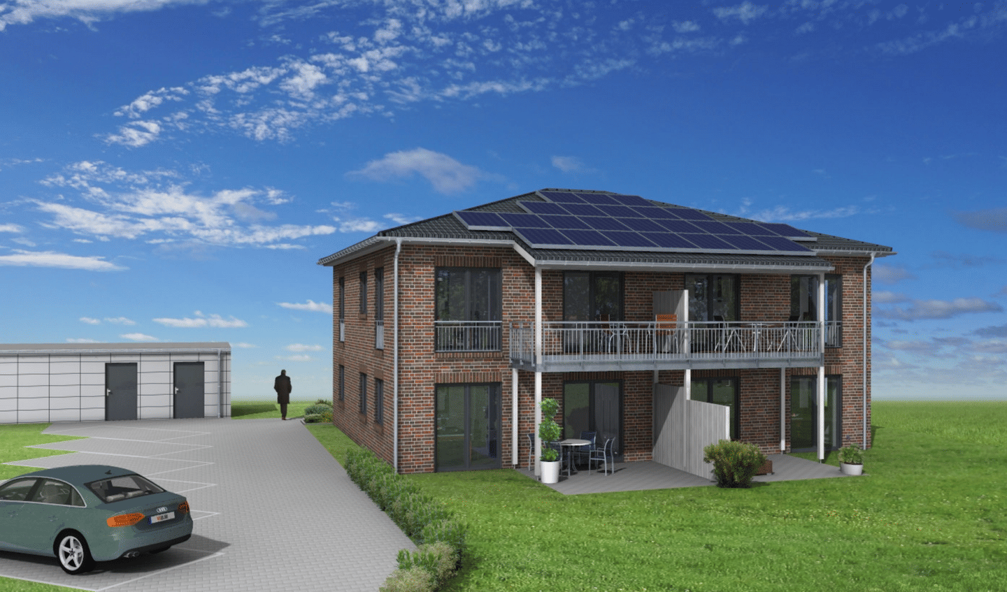 Stilvoll leben: Hochwertige 2-Zimmer-Wohnung, Neubau 2026 | WE 2 EG rechts, 21745 Hemmoor