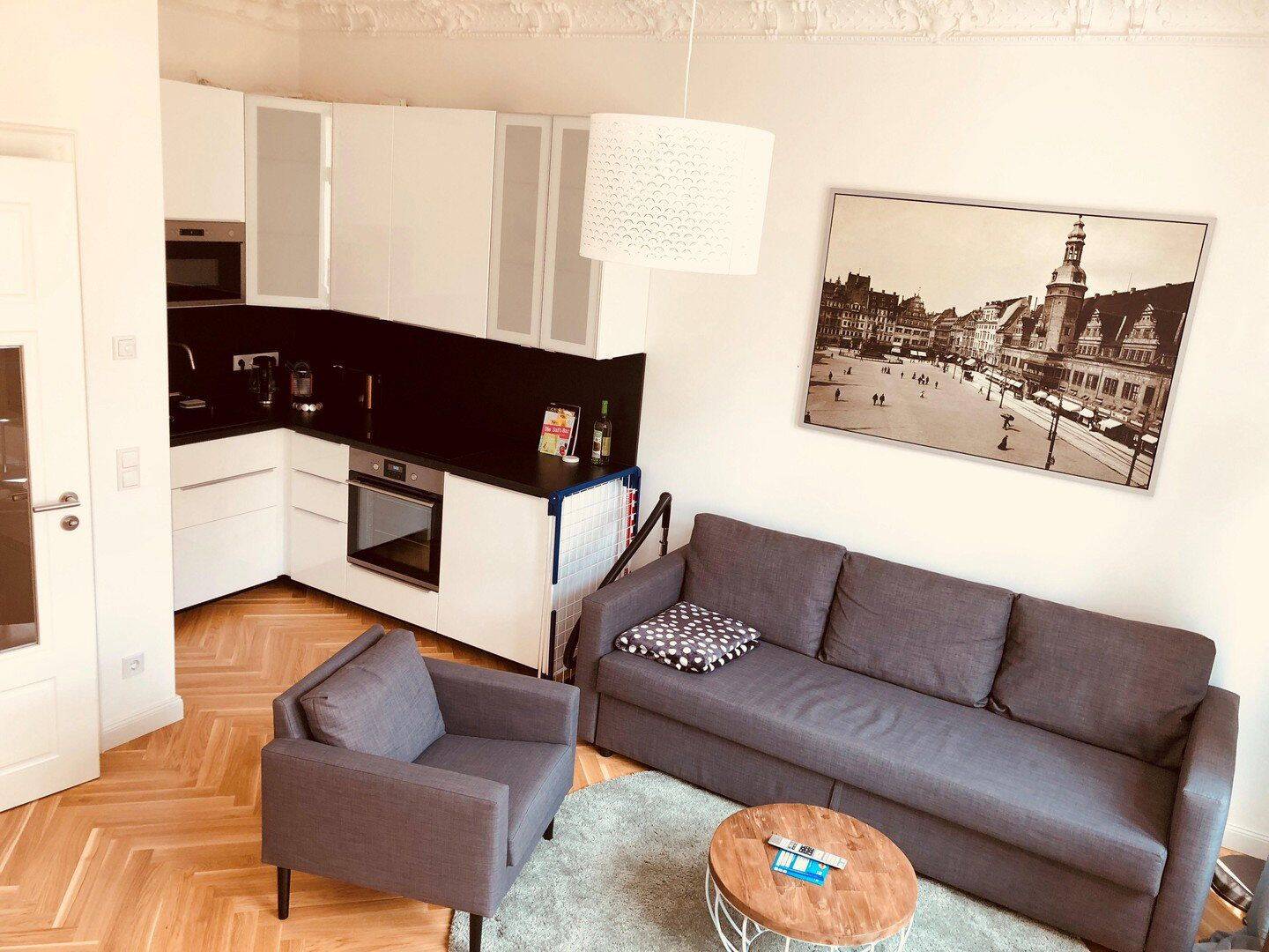 Kernsanierte 1,5-Zimmer-Wohnung mit Luxus-Einbauküche, 4105 Leipzig (Zentrum-Nord Zentrum-Nordwest Zentrum-Ost Zentrum-West)