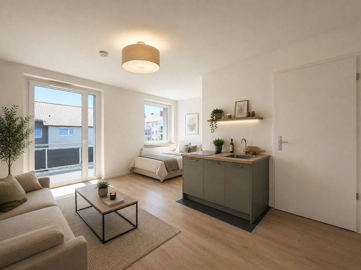 Ideal für Singles oder Pendler! Sanierte 1-Zimmer.Wohnung mit Balkon, 32425 Minden
