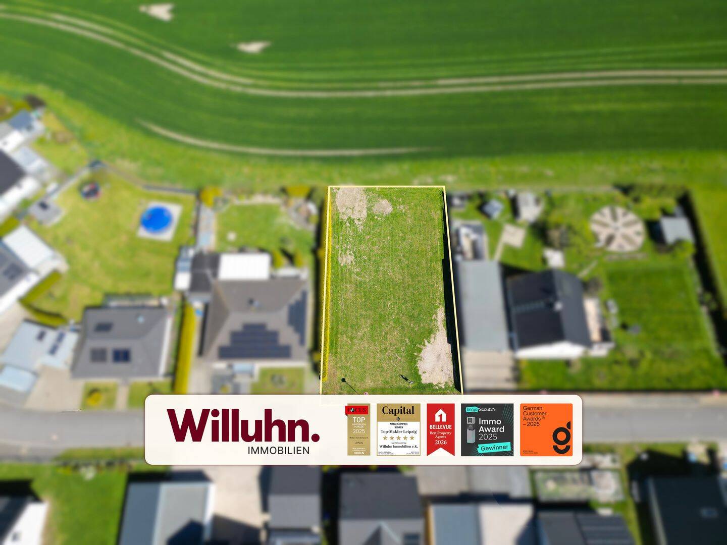 Baugrundstück am Feld | ca. 680 m² | ruhige Lage am Feld | Kein Bauträger, 4509 Schönwölkau