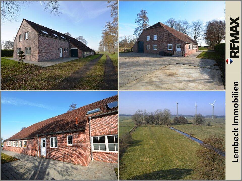 *  Gelegenheit, ca. 6 Hektar Grünland und ein saniert  Hof  mit viel Potenzial *, 26826 Weener