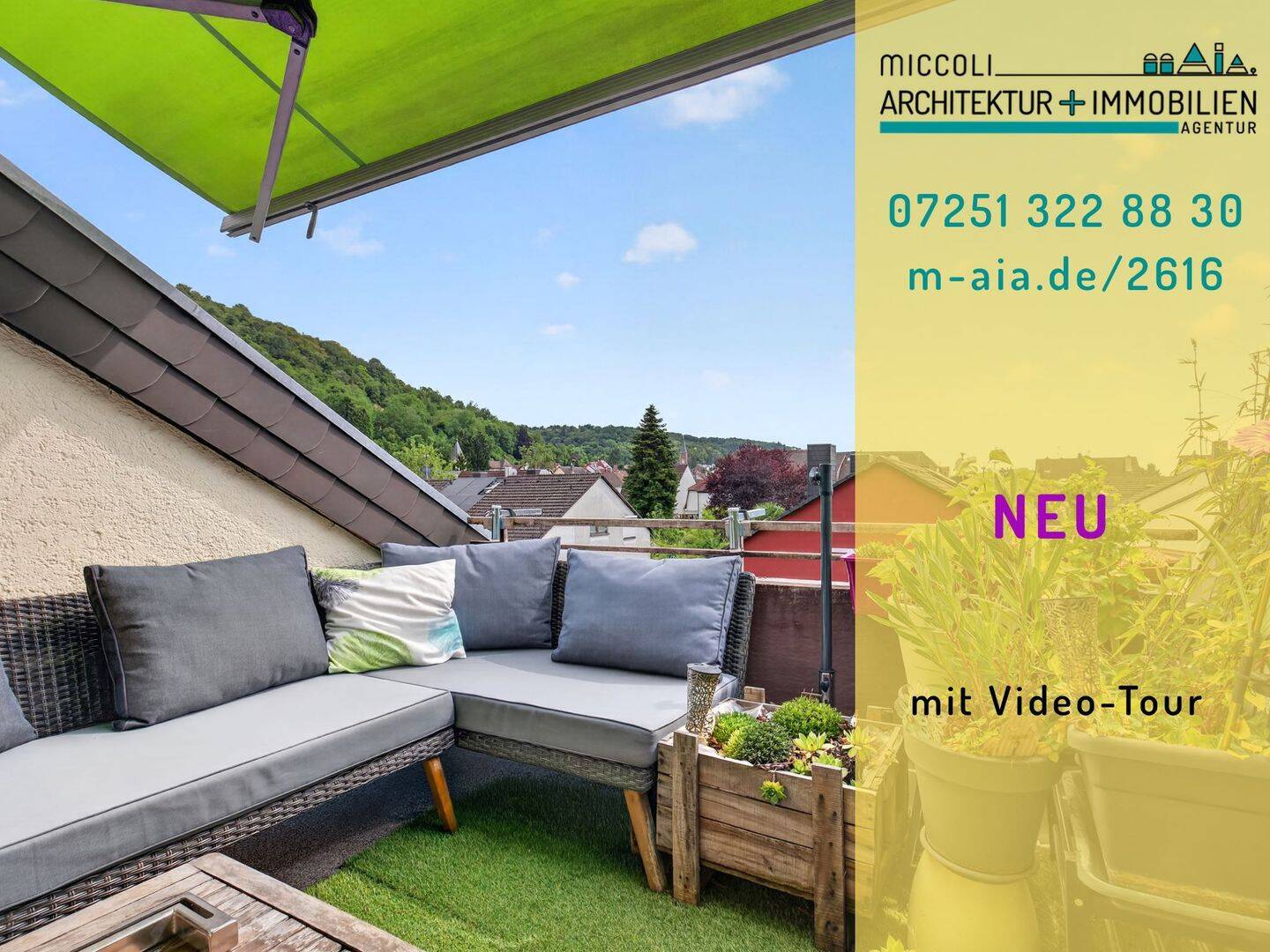 Ruhiger geht es kaum in Untergrombach – inkl. Sonnenparadies auf dem Südbalkon, 76646 Bruchsal