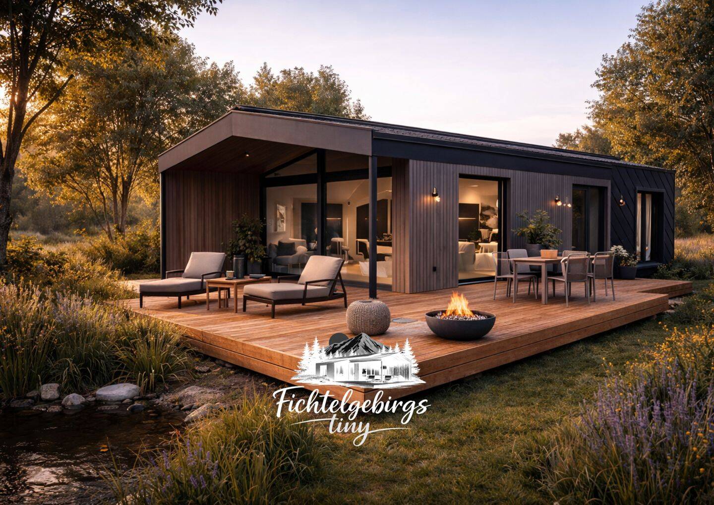 Tiny House Deluxe mit Sauna, Panoramafenster, Grundstück inklusive, 95182 Döhlau