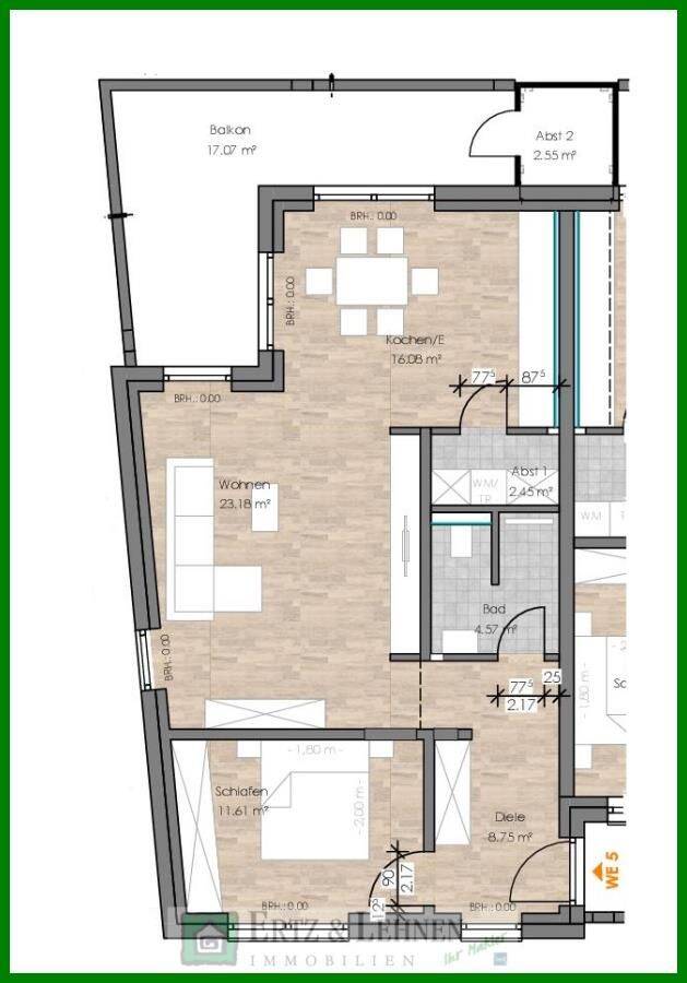 Großzügige 2-Zimmerwohnung mit Einbauküche, Stellplatz und großem Balkon, 54516 Wittlich