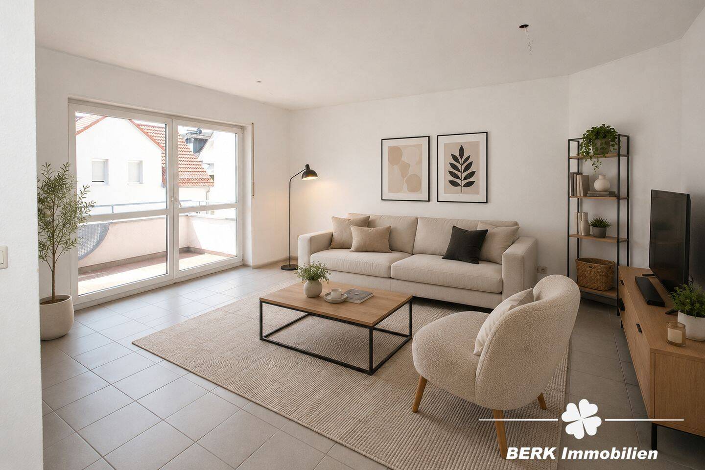 BERK Immobilien – Gepflegte 4-Zimmer-ETW mit Balkon und TG-Stellplatz in Top-Lage von Stockstadt, 63811 Stockstadt a. Main