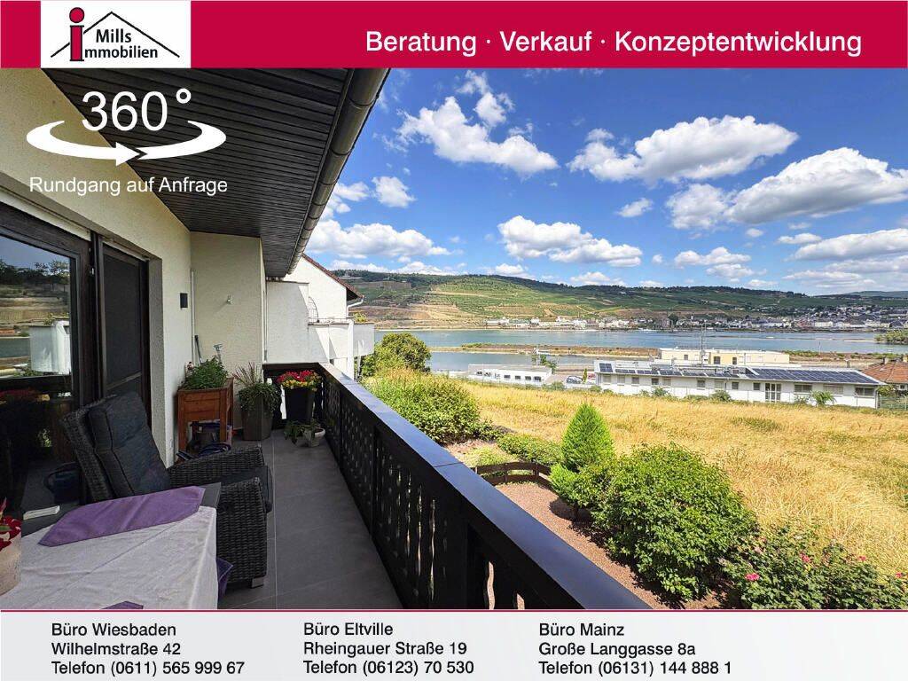 Bingen-Am Rochusberg: Großzügiges Einfamilienhaus mit traumhaftem Rheinblick in Premiumlage, 55411 Bingen am Rhein