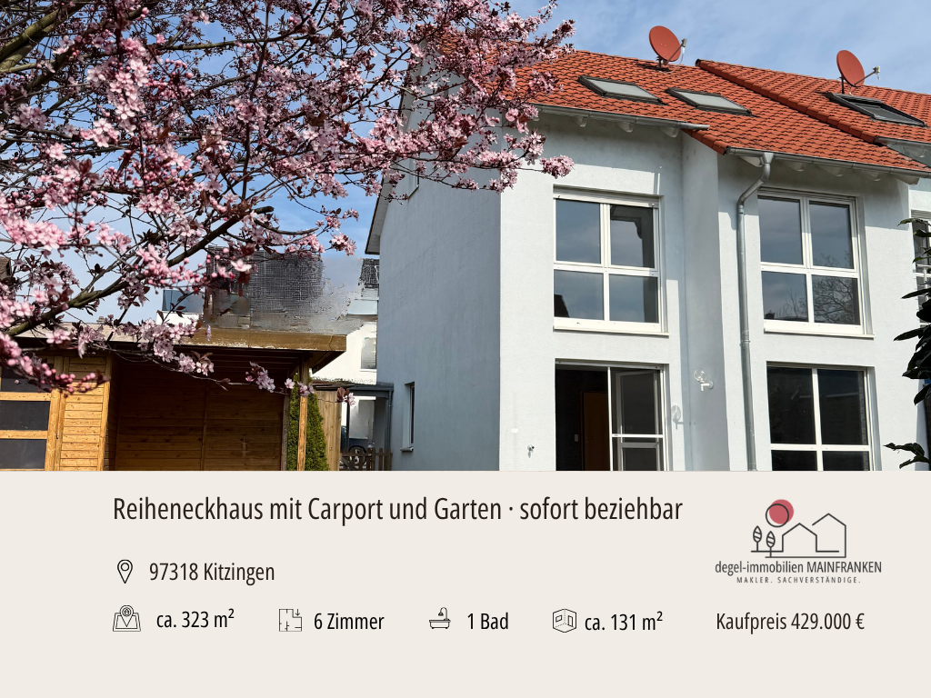 Ihr neues Zuhause in Kitzingen – 6 Zimmer, Südterrasse, Garten & Dachatelier, 97318 Kitzingen