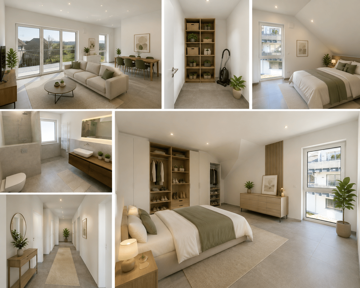 Exklusiver Erstbezug mit Weitblick – Moderne 3-Zimmer-Neubauwohnung mit Aufzug, Balkon und Stellplatz, 56587 Oberhonnefeld-Gierend