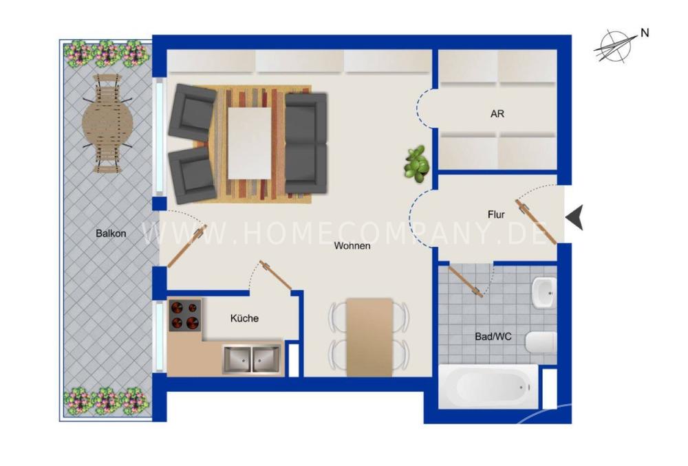 Münchner Apartment mit Balkon – Ihr neues Zuhause