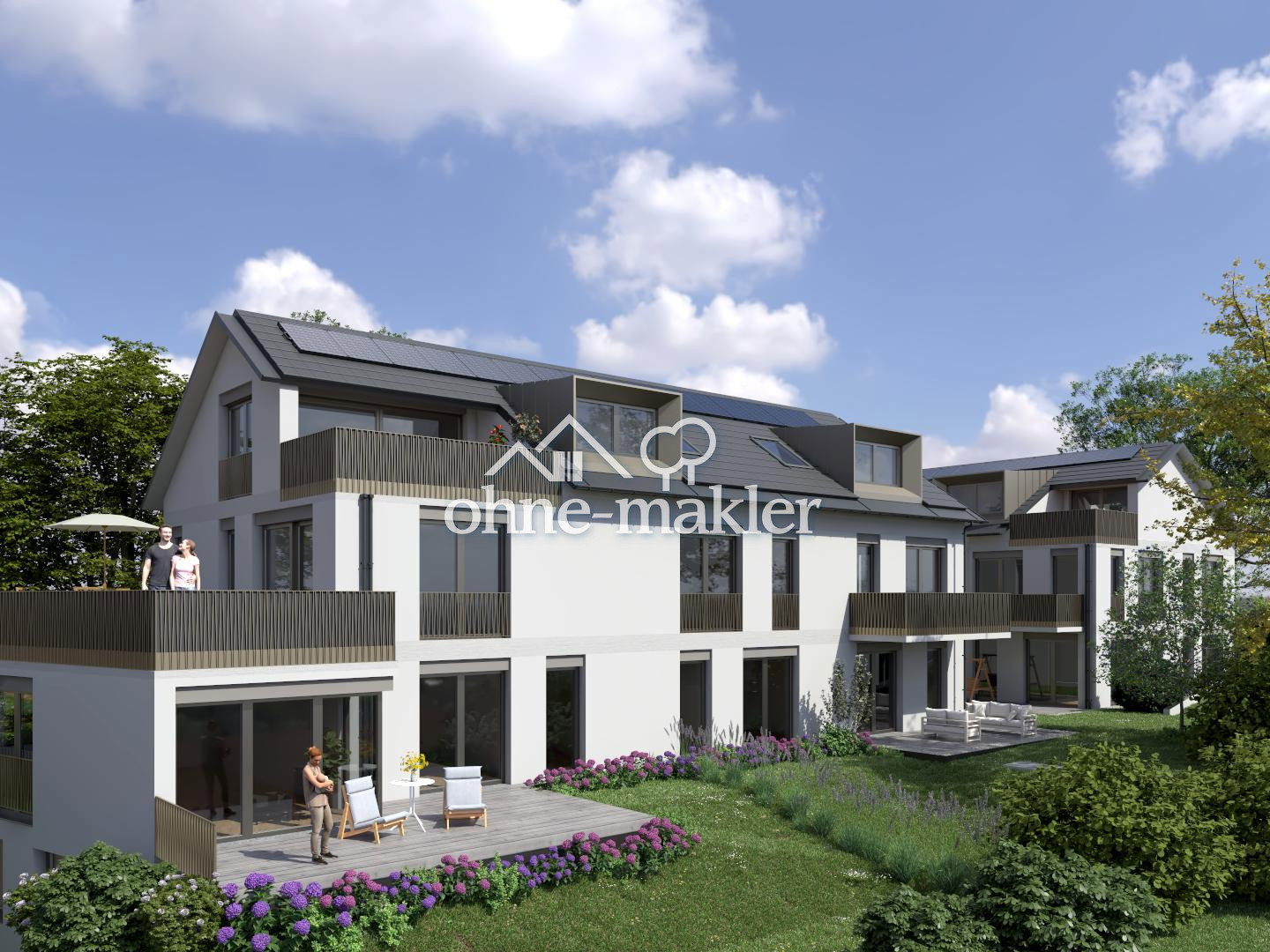 Neubau-Eigentumswohnung 2 Zimmer mit Terrasse, 85567 Bruck