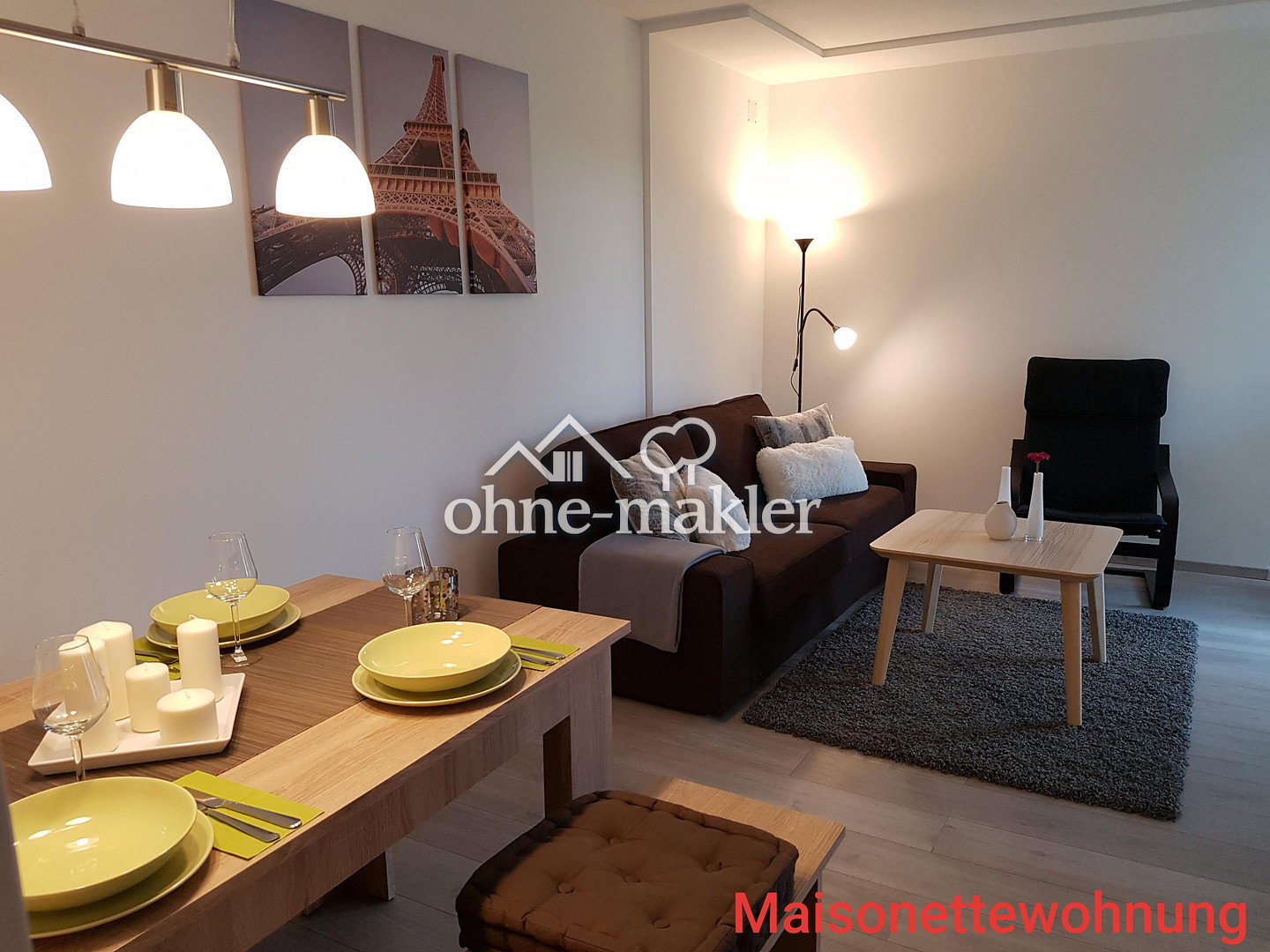 Gepflegtes 3-Zimmer-Maisonett mit Balkon in Kriegshaber, 86156 Augsburg (Bärenkeller Kriegshaber Oberhausen Pfersee)