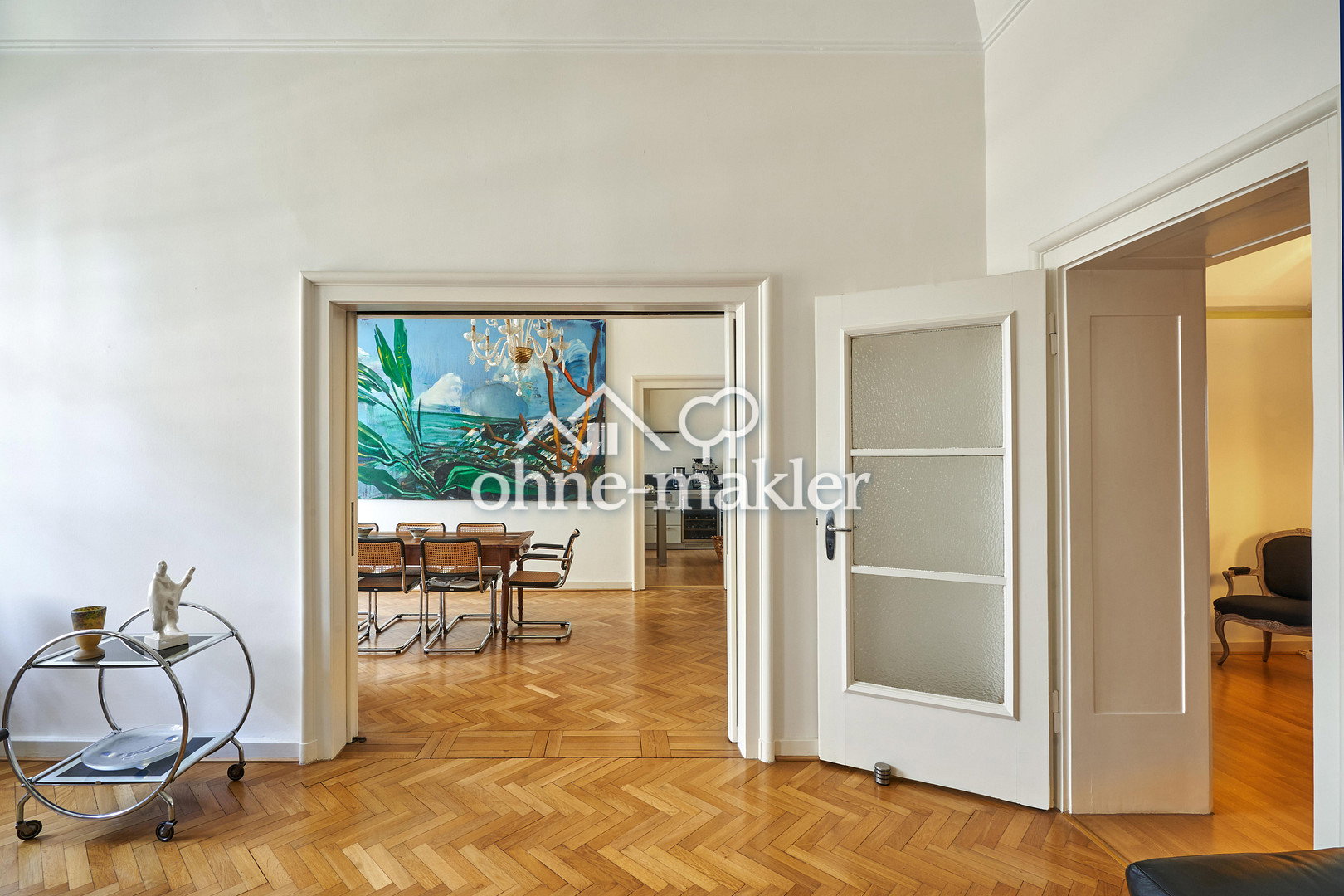 Stilvolle Altbauwohnung mit Rheinblick, 40474 Düsseldorf (Golzheim Lohausen Pempelfort Stockum)