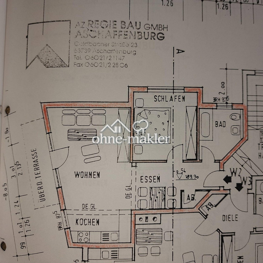 Terrasse & Tiefgarage – Ihr neues Zuhause, 63743 Aschaffenburg (Gailbach Innenstadt Obernau Obernauer Kolonie Schweinheim)